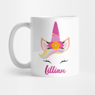 Name lillian unicorn lover Mug